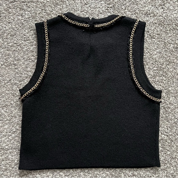 Endless Rose Gold Trimmed Sweater Tank (Size M) - Picture 4 of 16